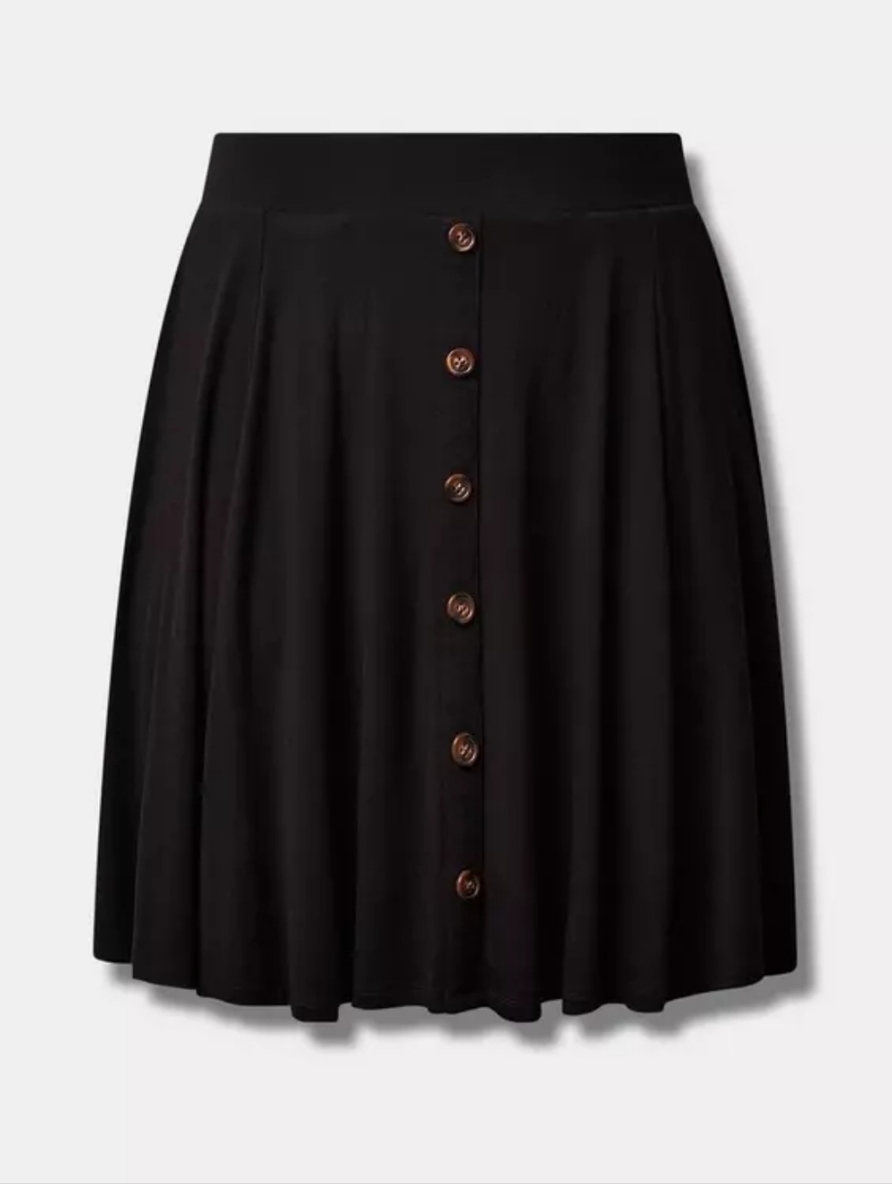 Button-Front Mini Skirt - Picture 2 of 3